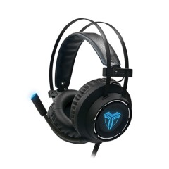 TECHMADE CUFFIA GAMING MULTIMED. CON MICROFONO NERO 3.5MM/USB TM-M06L