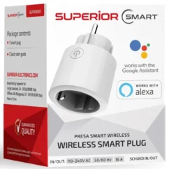 SUPERIOR PRESA SCHUKO SMART WIFI CONTROLLO CONSUMI TIMER ALEXA/GOOGLE
